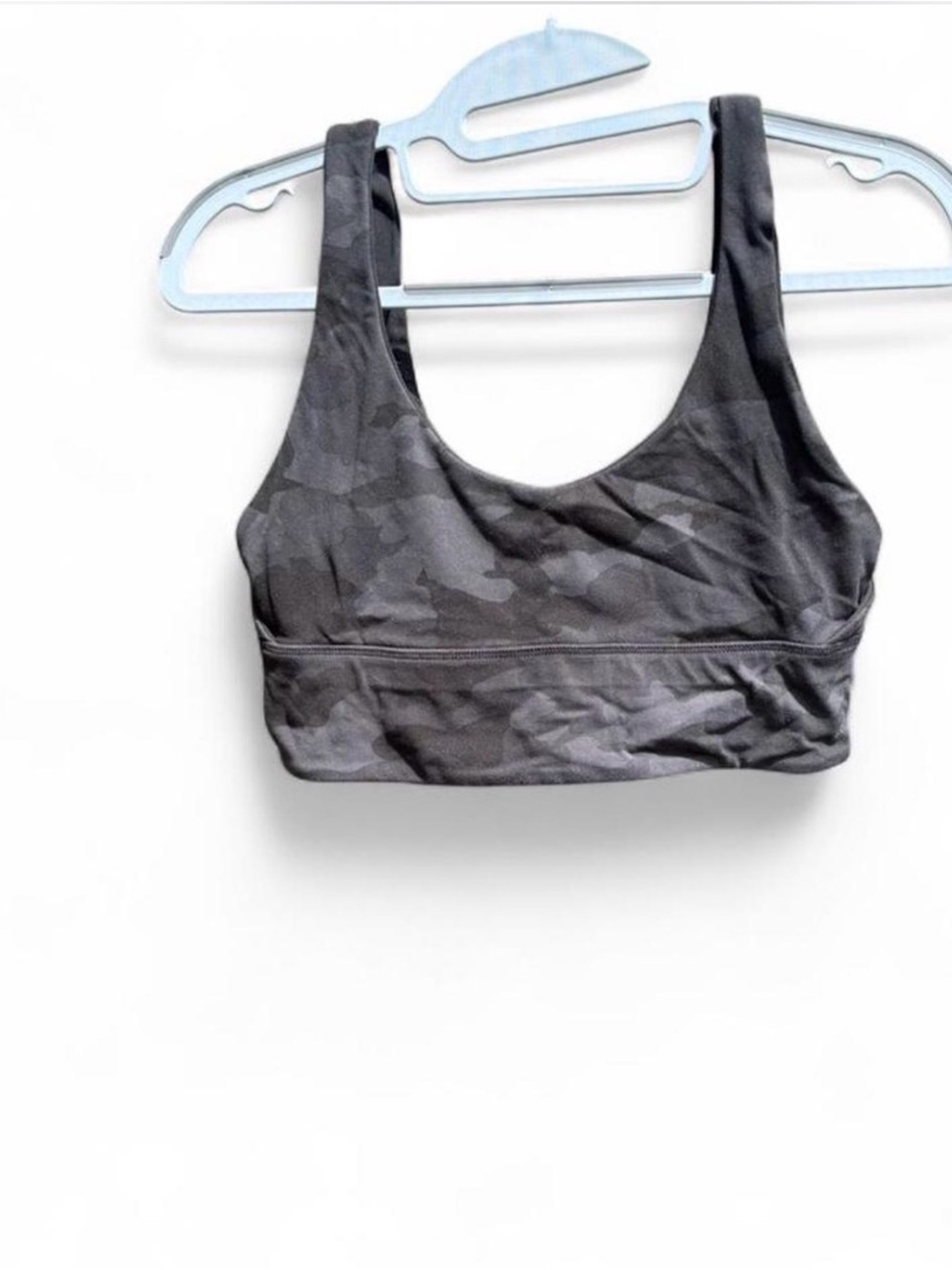 lululemon athletica Black Gray Camo Sports Bra